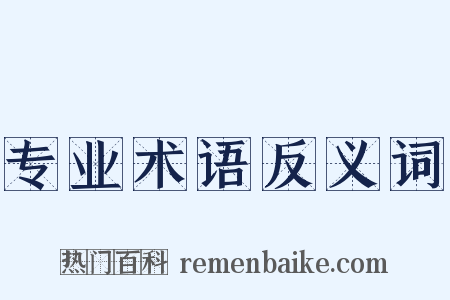 专业术语反义词是什么意思的图片